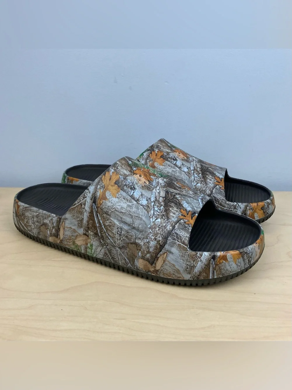 Nike Men’s Size 13.0 Clam Slide Sandals Realtree Camouflage Slip On Chunky